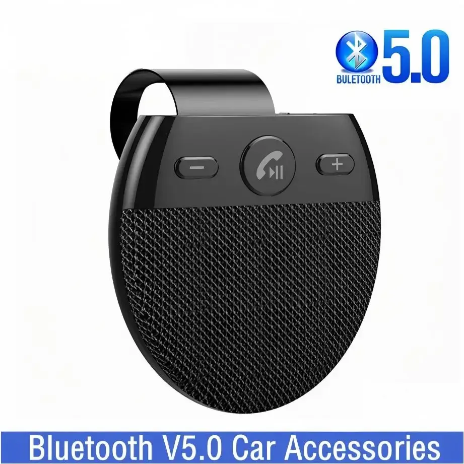 In-Car Bluetooth Speaker – Hands-Free Car Bluetooth Phone System with Voice Prompts – Wireless Bluetooth Hands-Free Speaker Kit for Vehicles
