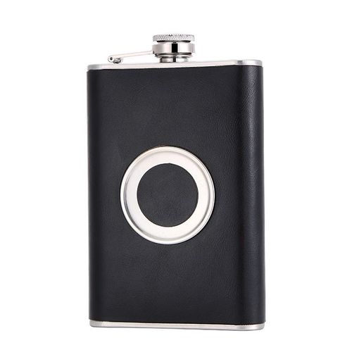 Crafted for the Connoisseur: The Ultimate Stainless Steel & Leather Flask