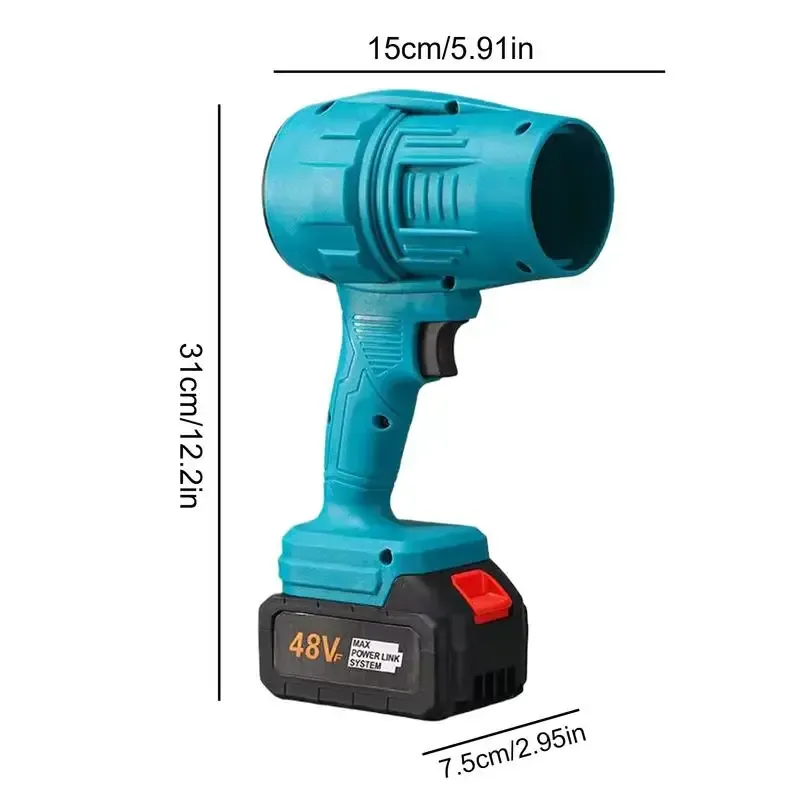 Wireless Lithium-powered Storm Blower  High-Power Leaf Dust Blower Industrial Air Gun