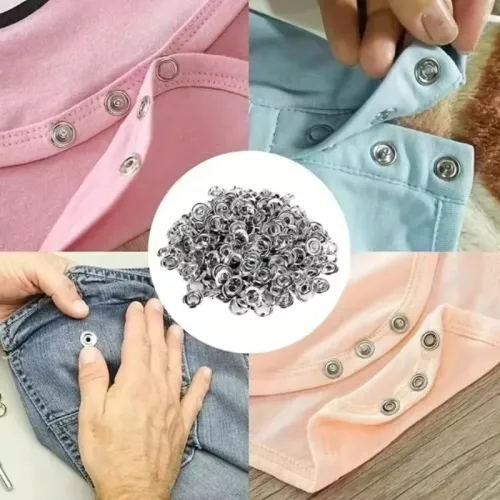New Model Snap Button Kit With Hand Pressure Pliers 100pcs Snaps , Metal Snaps For Sewing, Sewing Snaps For DIY Crafts Clothes Hats