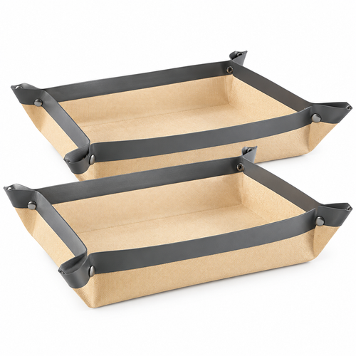 2Pcs Silicone Fiberglass Baking Mat Non Stick Leakproof Oven Liner Sheet Foldable Raised Edge Roasting Tray Cookie Pastry Pan