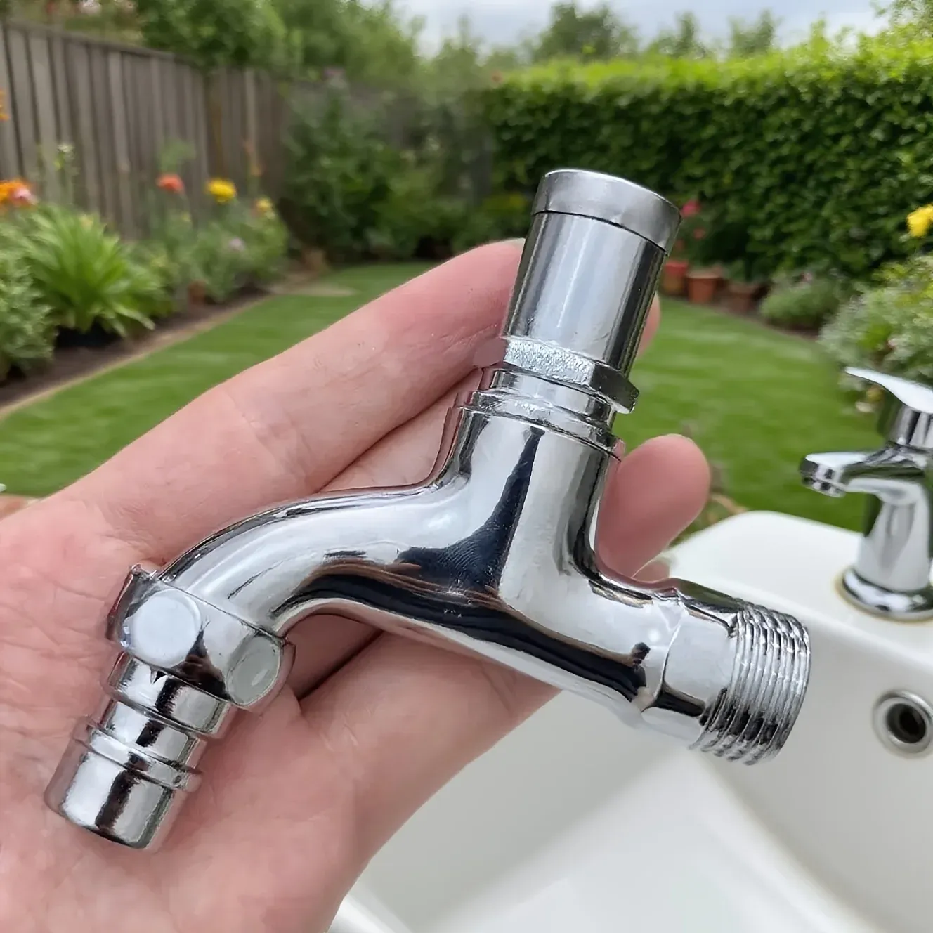 Thread Alloy Sink Tap With Key Lock Anti-Theft 1-2 Inch Outdoor Faucet Lockable For Washing Machine Garden Watering Car Wash
