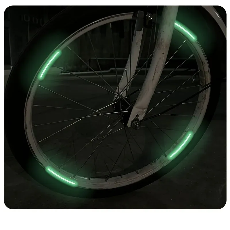 20PCS Car-Wheel Reflective-Stickers Night Fluorescent Tire Warning-Stickers Paste Creative Personality Decorative Car Stickers