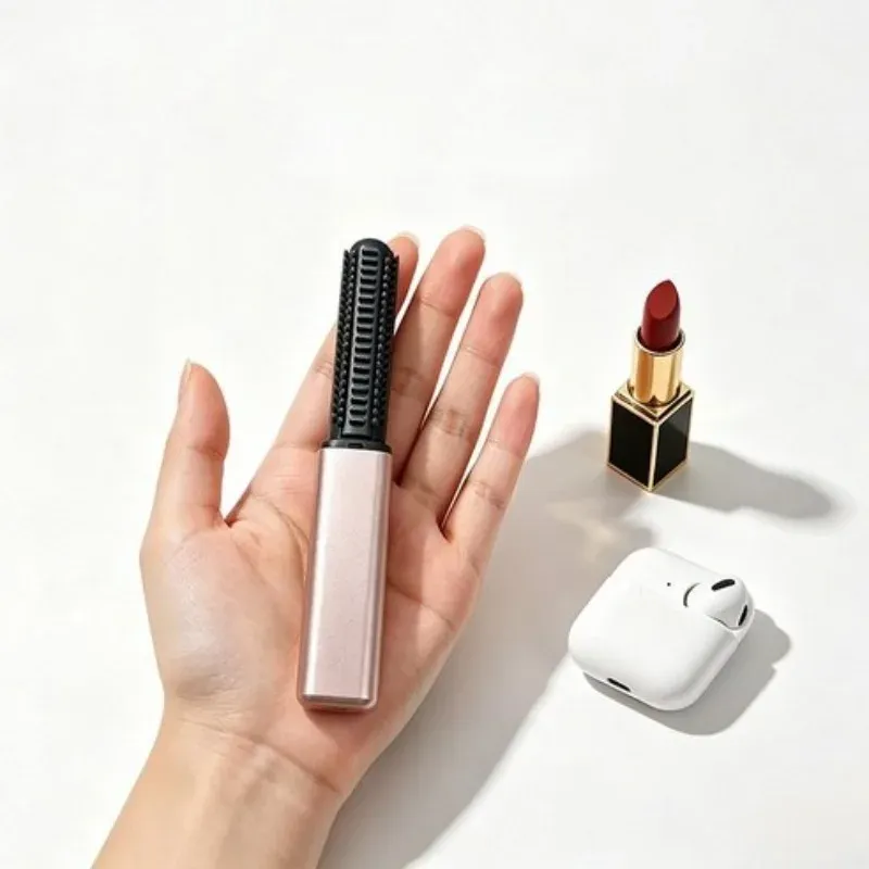 New Portable Bangs Comb Mini Straight Hair Comb Wireless Charging Curling Iron Portable Styling Electric Comb Does Not Hurt Hai