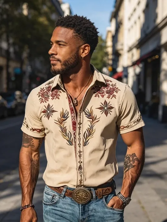 2026 Retro-Style 3D-Printed Underwater-Themed Men Short-Sleeve Shirt – A VersatileTrendyand Stylish Summer Essential