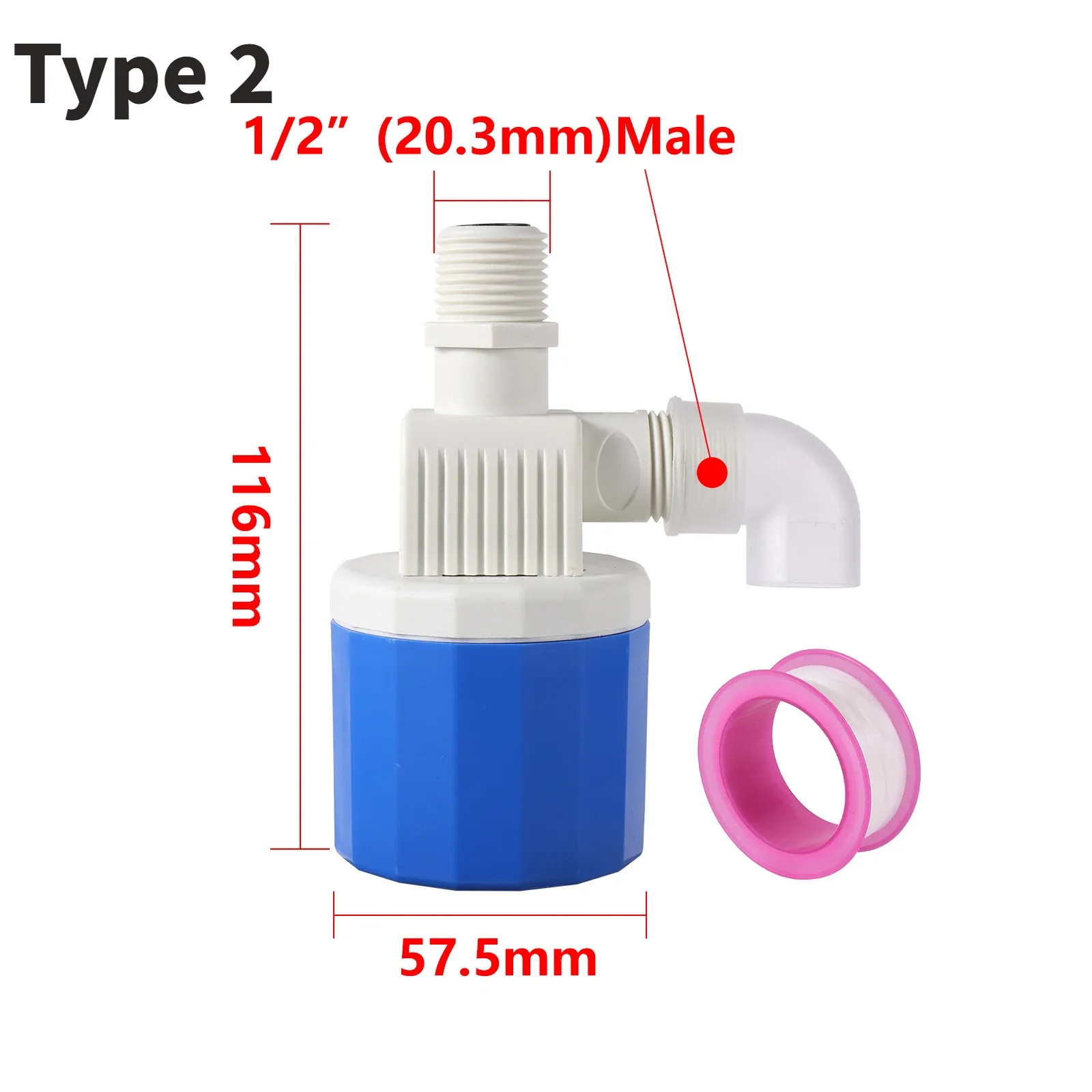 New Automatic Water Level Control Valve Float Ball Valve Tank Tower Pool Float Switch Water Inlet Valve Automatic Stop