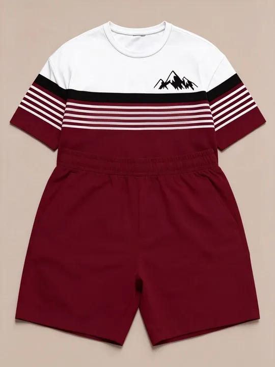 Men's Clothing Summer Large Size 3D Printed Short Sleeve Top Shorts 2-piece Set Outdoor Casual T-shirt Drawstring Shorts Sets