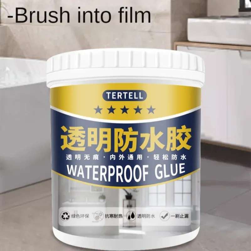 （Includes a free brush for a limited time）New Transparent waterproof glue Invisible Waterproof Agent Transparent Sealing Coating Leak-Free Glue Adhesive Super Sealant