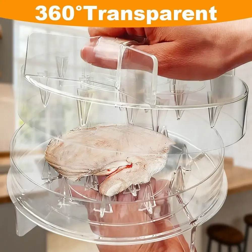 Durable Clear Chicken Shredder Ergonomic Handle BPA Free Meat Shredder Tool Manual Easy Clean Chicken Shredder Tool Meal Prep