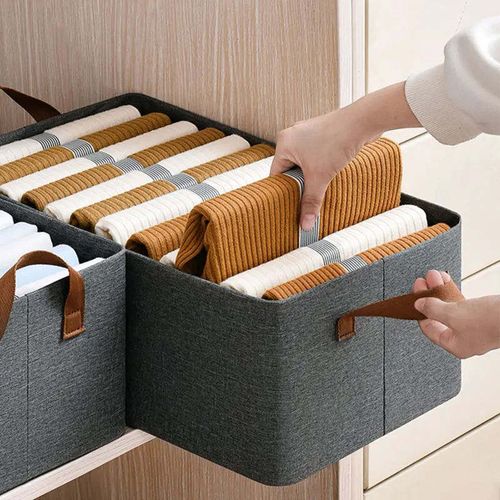 Cationic wardrobe jeans drawer storage box children's clothes underwear storage bag artifact