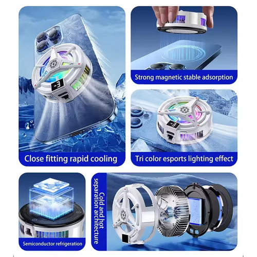 TL07 semiconductor cooling fan heat sink, with magnetic design, suitable for gaming mobile phones