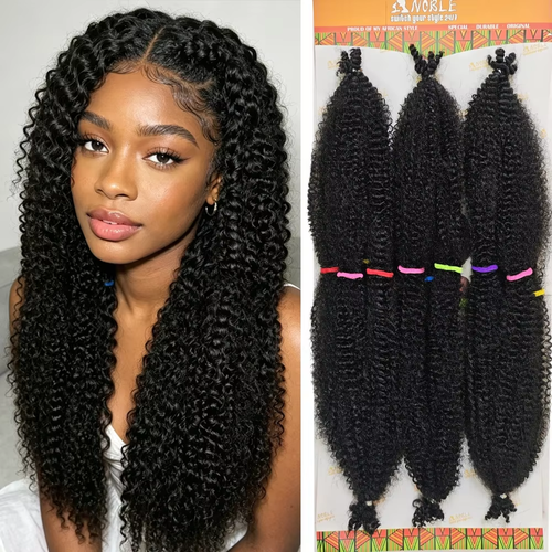 Long African-style curly hair loose braid crochet synthetic hair strand braided hair extension for black women