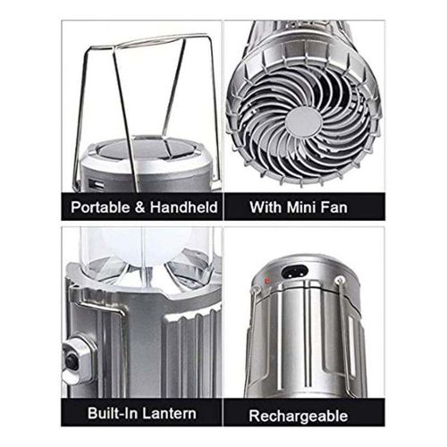 Portable Outdoor Fan, Solar Tent Light, Multi-Function Camping Light, Camping Lantern, Solar Flashlight, Emergency Light