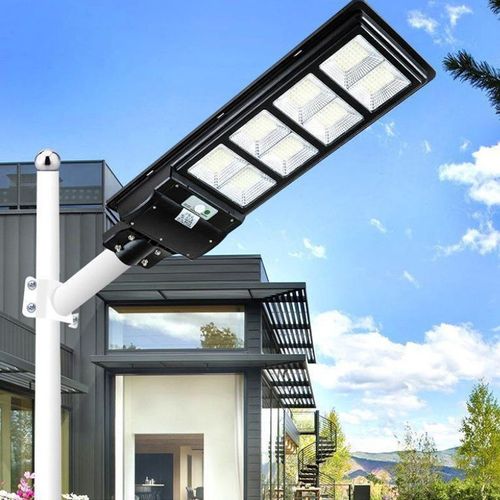 Solar Street Light Outdoor, 1200W Super Bright IP65 Waterproof, Dusk to Dawn Auto On Off for Garden Courtyard