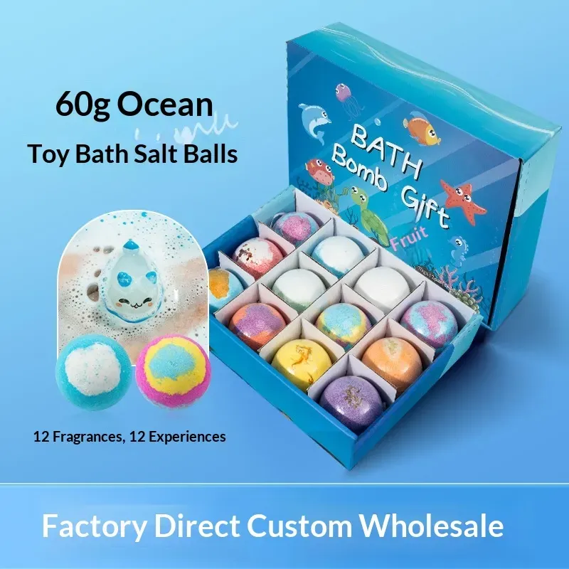 Natural Organic Essential Oil Relaxing Bath Bombs – Surprise Toys for Children