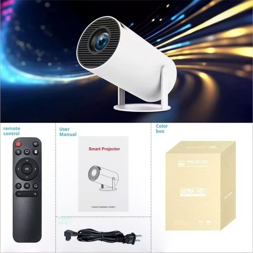 HK300 Projector for Home Use, 4K Ultra HD, Cross-border Smart, Compact & Portable, Screen Mirroring for Mobile Phones and Computers