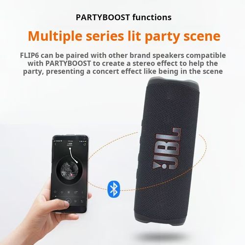 JB-L Flip 6 Wireless Bluetooth Speaker, Portable Mini Outdoor Speaker, Dustproof and Waterproof