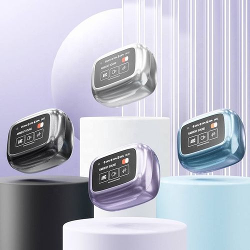 JBL Clips Liuli Button Ear-Clip Bluetooth Headphones, Wireless Transparent Open-Ear, Non-In-Ear