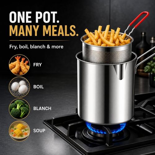 Stainless steel deep fryer