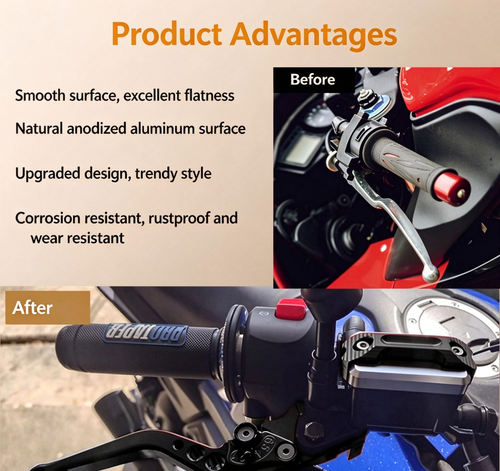 Motorcycle front brake master cylinder assembly