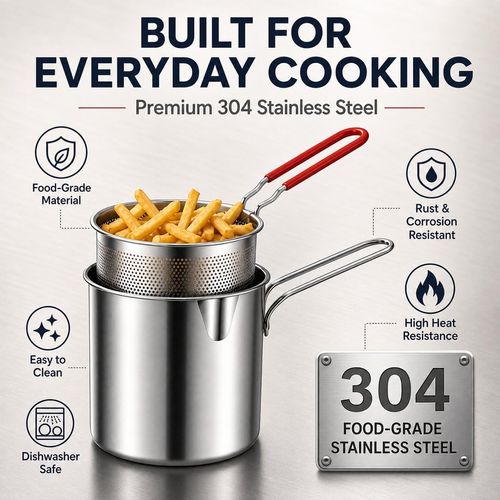 Stainless steel deep fryer