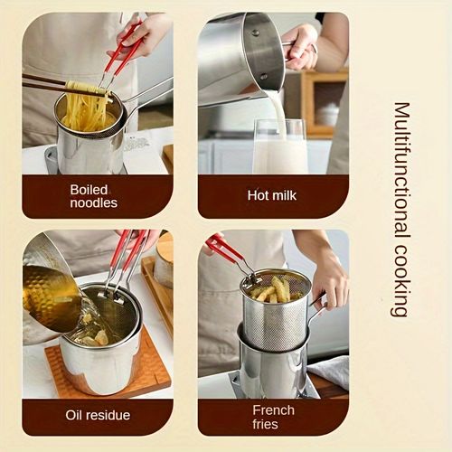 Stainless steel deep fryer