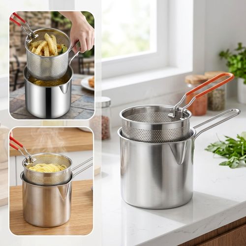 Stainless steel deep fryer
