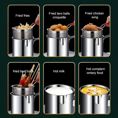 Stainless steel deep fryer