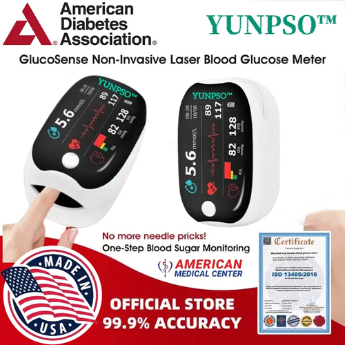 YUNPSO™ 🔥BloodMeter Laser Blood Glucose Monitoring Device