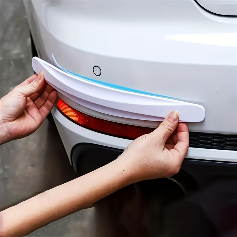 4pcs Car Anti-collision Protector, Universal Car Carbon Fiber Anti Scratch Protective Strip,