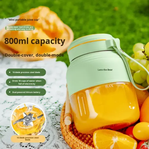 Portable USB Rechargeable Multifunctional Fruit and Vegetable Blender Juicer