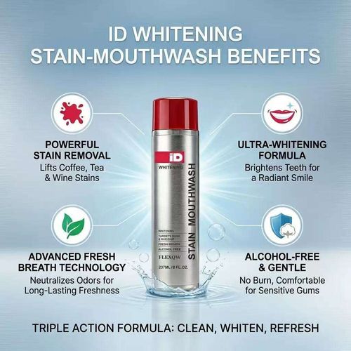 Stain-Removing Cooling Mint Deep-Cleansing Mouthwash