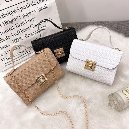 Ladies Handbags Fashion Cheap Pu Leather Women's Chain Crossbody Bag 2025 Simple and Fashionable Small Square Bag