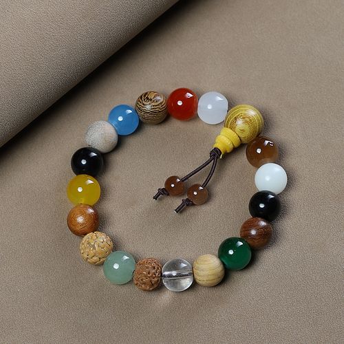Eighteen-seed multi-treasure bracelet Bodhi 18 seeds 18-seed Buddhist beads jewelry Star Moon Wenwan men's and women's bracelet live broadcast hot style