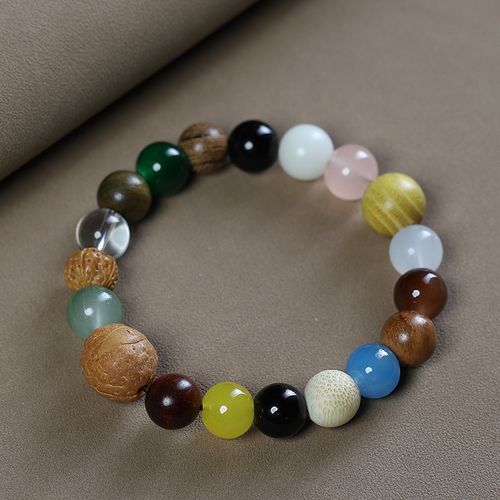 Eighteen-seed multi-treasure bracelet Bodhi 18 seeds 18-seed Buddhist beads jewelry Star Moon Wenwan men's and women's bracelet live broadcast hot style