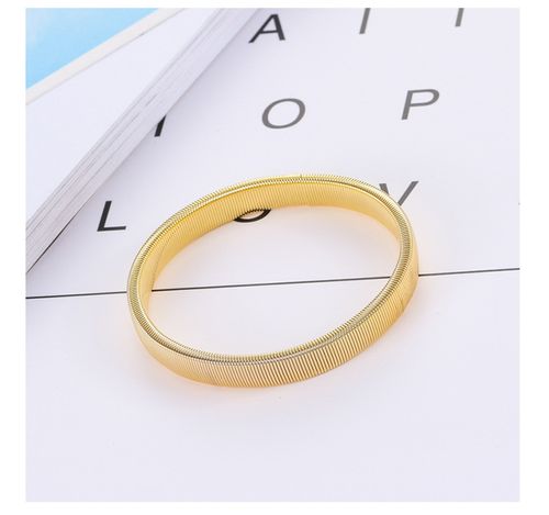 European and American Amazon wish ebay new men's metal spring elastic elastic bracelet wristband armband cuff