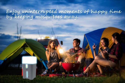 Taiwan Made Rechargeable Electrical Mosquito Repellent Vaporizer with Lamp Battery Powered Heater for Outdoor Use