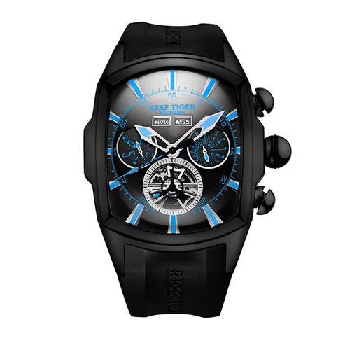 Reef Tiger Top Brand Luxury Big Watch for Men Mechanical Tourbillon Sport Watches Relogio Masculino RGA3069