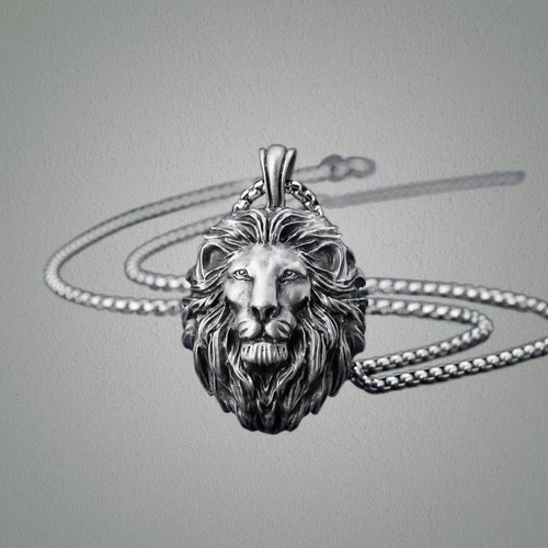 Cross-border hot selling retro lion head owl Thor's hammer demon eye trinity knot arrow necklace pendant jewelry wholesale