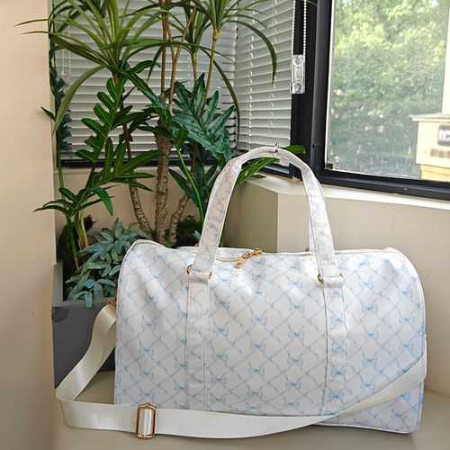 New Fashion Bow Customized logo Waterproof Duffel Bag Travel Bag Nylon Crossbody Bag