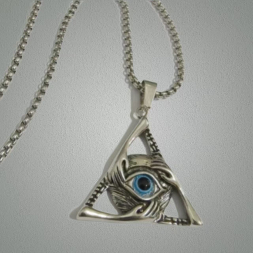 Cross-border hot selling retro lion head owl Thor's hammer demon eye trinity knot arrow necklace pendant jewelry wholesale