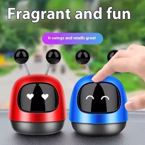 Dynamic Robot Car Air Purifier and Fresh Scent Ornament Long-Lasting Solid Fragrance Modern Interior Decoration for Cars