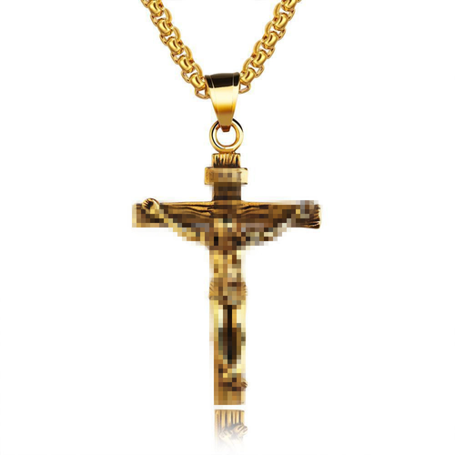 Cross-border hot selling retro lion head owl Thor's hammer demon eye trinity knot arrow necklace pendant jewelry wholesale