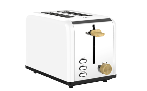 Modern Style Stainless Steel with Extra Wide Slot Compact 2 Slice Bread Toaster with Grill