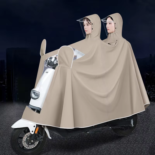 Hot Sale Customizable Classic Style Oxford Cloth Rain Poncho Long Windproof Waterproof Car Cover Double Raincoat for Two Adults