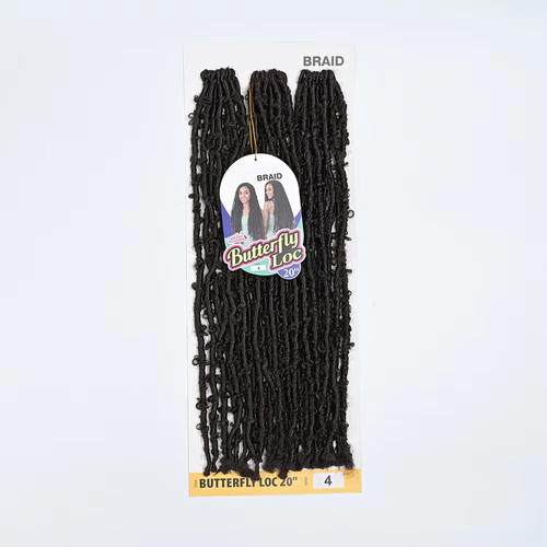 Colorful 20inch 3x butterfly Lock Braiding Hair Long Length Pre Looped 24strands Ombre Color Crochet butterfly Loc Hair