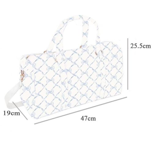 New Fashion Bow Customized logo Waterproof Duffel Bag Travel Bag Nylon Crossbody Bag