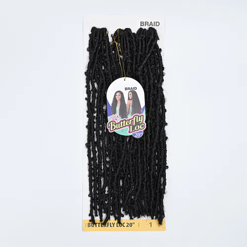 Colorful 20inch 3x butterfly Lock Braiding Hair Long Length Pre Looped 24strands Ombre Color Crochet butterfly Loc Hair