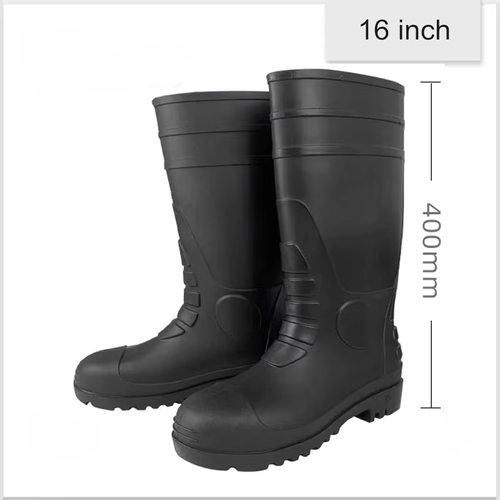 Custom Color Rubber Wellington Rain Boots with Steel Toe Safety PVC CE Certified Waterproof for All Seasons