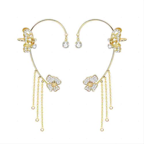 SongYi Wholesale Special Design Hot Selling Shiny Zircon Trendy Butterfly Ear Cuff